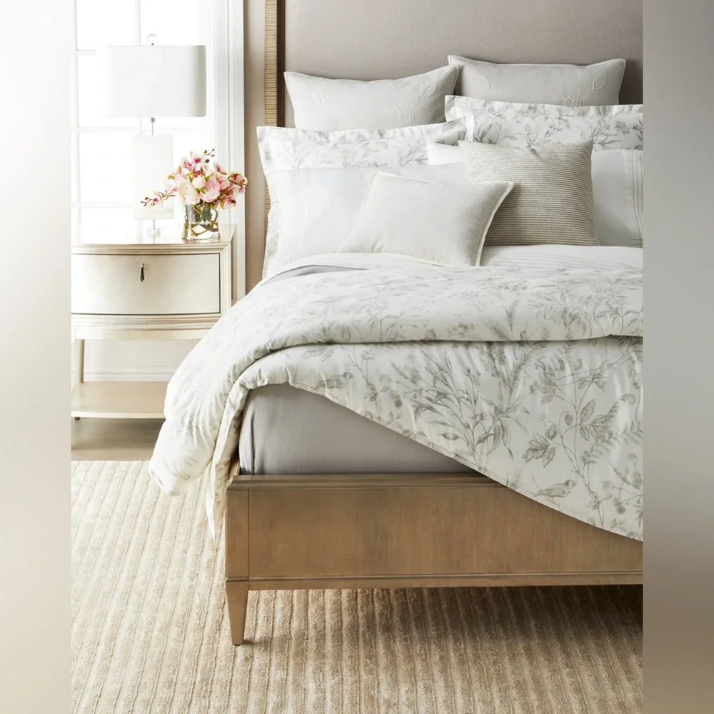 Ralph Lauren Home Pauline Euro Sham in Grey, New w/Tag $185